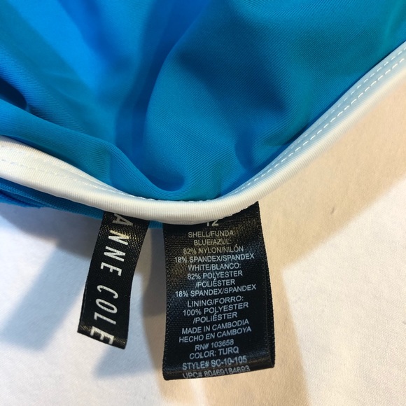 Ann Cole One-piece Swimsuit, Size 12 - Picture 5 of 5